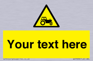 Custom warning farm machinery